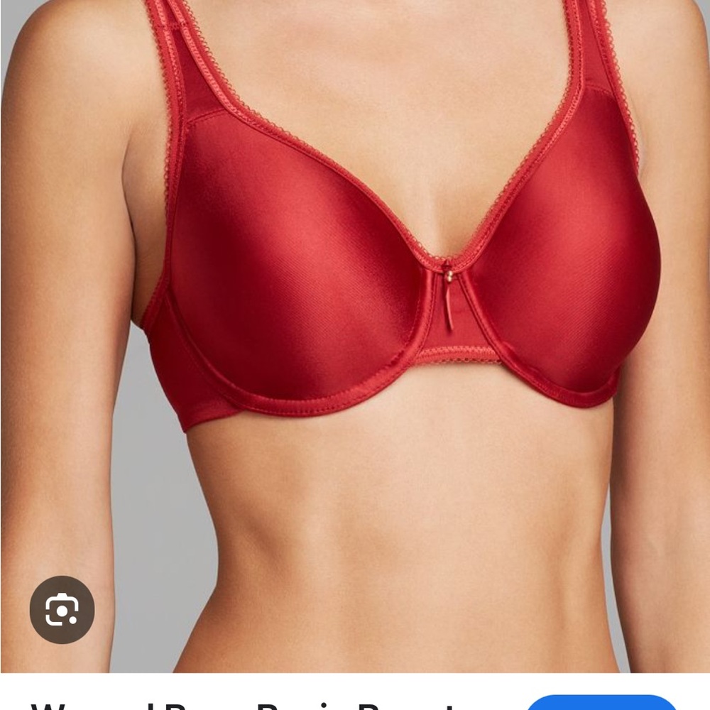 Wacoal Basic Beauty underwire full coverage bra, red, Size 36DDD